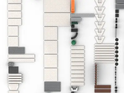 PixelBricks3D - Lego Winter Village Cottage  3D print model