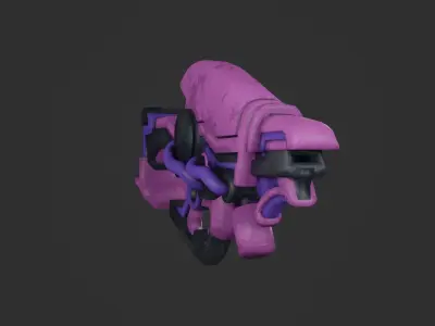  sci-fi weapon  Low-poly 3D model