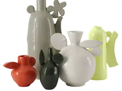 Ceramic vases 3D model