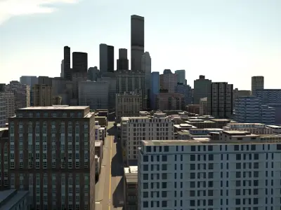 City 121 Low-poly 3D model