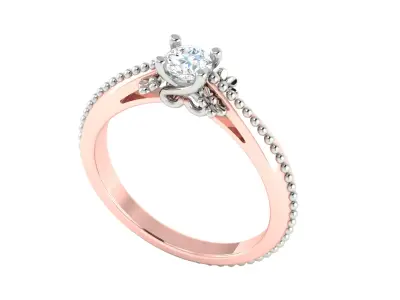 Women Ring  Render 3dm STL OBJ FBX Details 3D print model 359