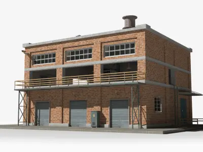 Factory xx5 Low-poly 3D model purchase
