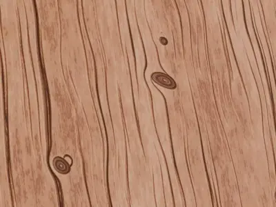 Natural Knotty Pine Wood Surface PBR Texture