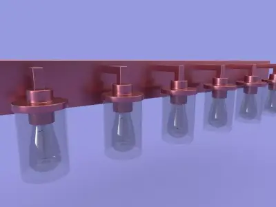 Modern Simple Wall Lamp 3D model