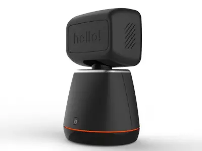 Generic Home Assistant Robot 01 Black 3D model