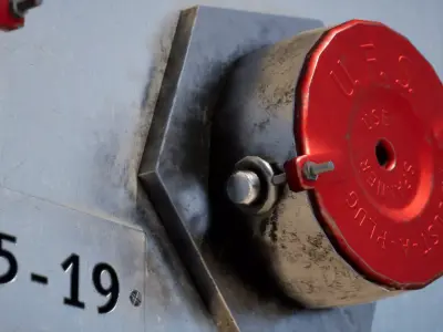 Fire Department Connection Low-poly 3D model