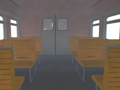 ER-2 Electric suburban train Low-poly 3D model