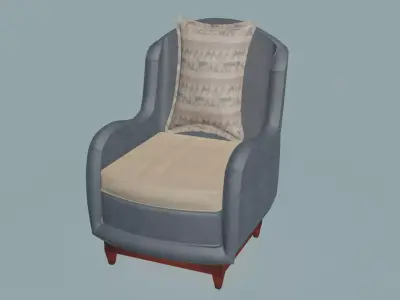 S-arms Armchair 3D model
