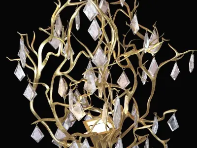 ralph pucci straeten lustre givre 3D model