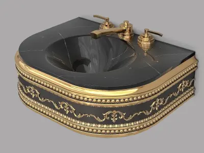 Classic Wash Basin 2 3D model