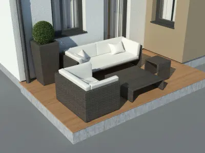 Generic Semi-Detached House 001 3D model