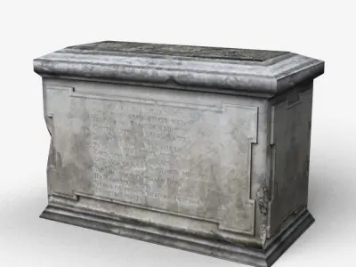 Tombstones Low-poly 3D model