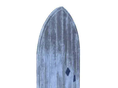 Castle Door 08 Low Poly Realistic Low-poly 3D model