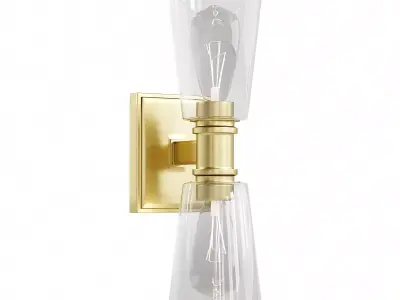  Alessa 2 Light Wall Sconce 3D model