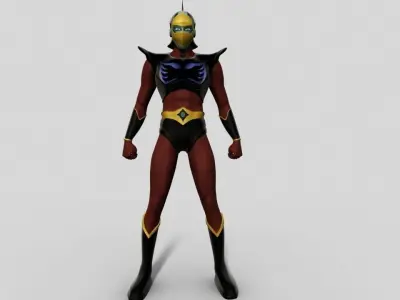 Duke Fleed Grendizer Low-poly 3D model