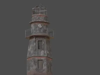 Light House Low-poly 3D model