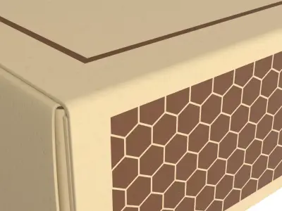 Matchbox Matches in Box PBR Low-poly 3D model