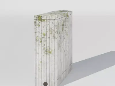 Realistic European Electrical Box Small Low-poly 3D model