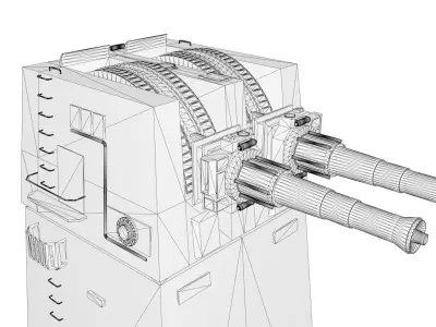 XX-9 heavy turbolaser 3D model