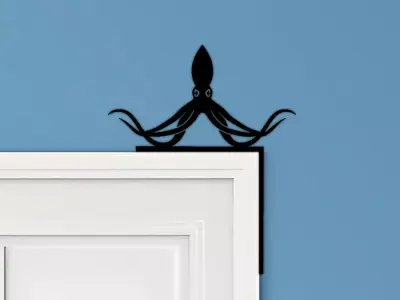 Kraken Door Corner Decor 3D print model buy