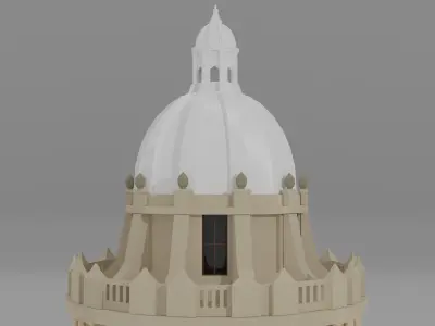 Building oxford cathedral 3D model
