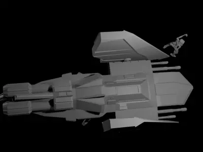 Fighter Craft 3D print model