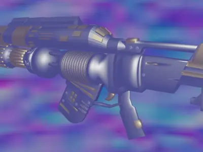 sci-fi weapon 3D model