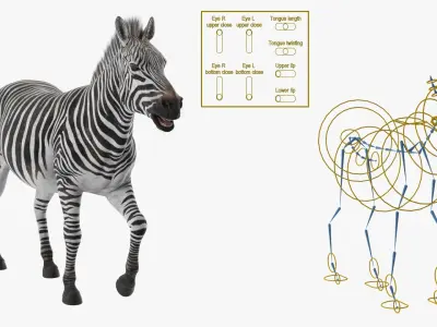  African Animals Rigged Collection 12 