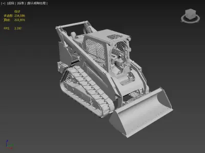 excavator Free low-poly 3D model