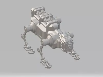 CS4-072023 Cybernetic Quad Runner 3D print model