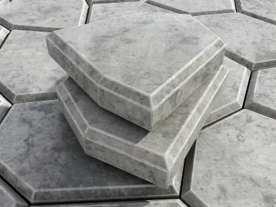 Title stone decoration 3D model