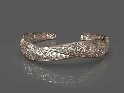 Light cuff bracelet 3D print model