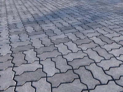 Pavement 03 8K Seamless PBR Material Texture
