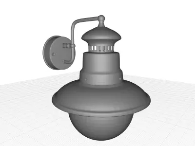 Adkins Light Outdoor Wall Lantern 3D model