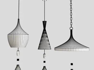 Copper Pendant Lamp Beat Light DESIGNED BY TOM DIXON 3D model