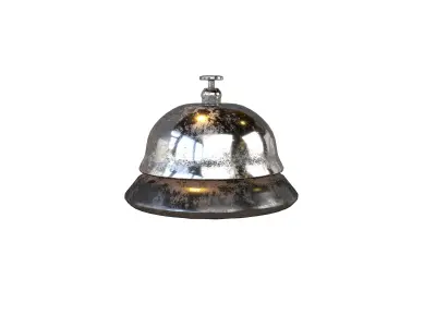 Desk Bell v1 003 Low-poly 3D model
