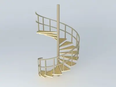 Spiral Stairs Free 3D model