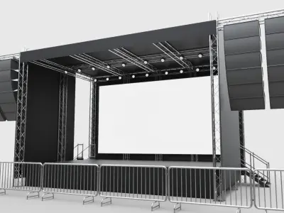 Concert Stage 1 3D model