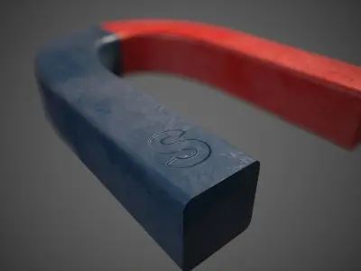 Magnet Low-poly 3D model