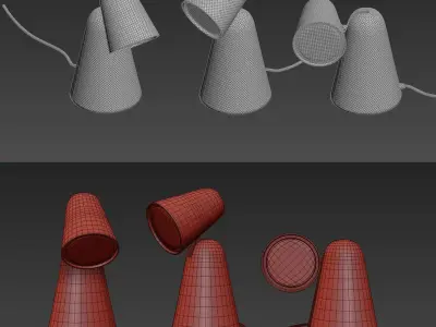 Peppone table lamp 3D model