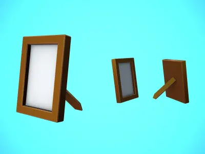 PICTURE FRAME CARTOON STYLIZED Low-poly 3D model