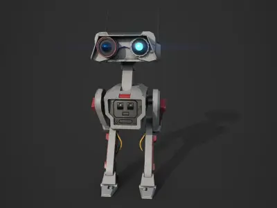 BD-1 Robot Low-poly 3D model