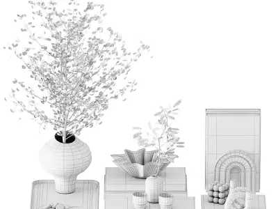 Decorative Set 3D model 45
