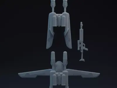 Clone Concept One-Twelfth Scale Jetpack 3D print model