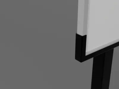 Basketball Pole Low-poly 3D model