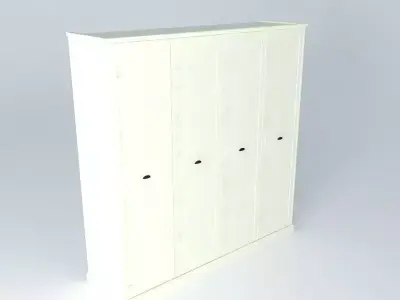wardrobe three door cabinet Free 3D model