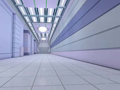 Sci Fi Corridor  3D model