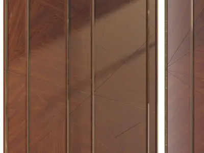 Wall panel 0292-shpon 3D model