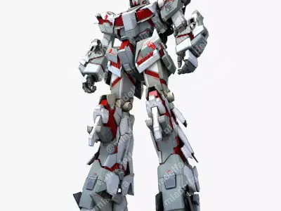 Gundam Unicorn RX-0 Gunpla Mega 3D model