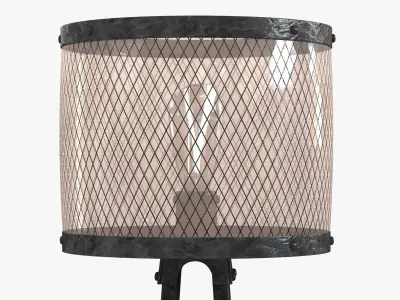 Industrial Pylon style floor lamp 3D model